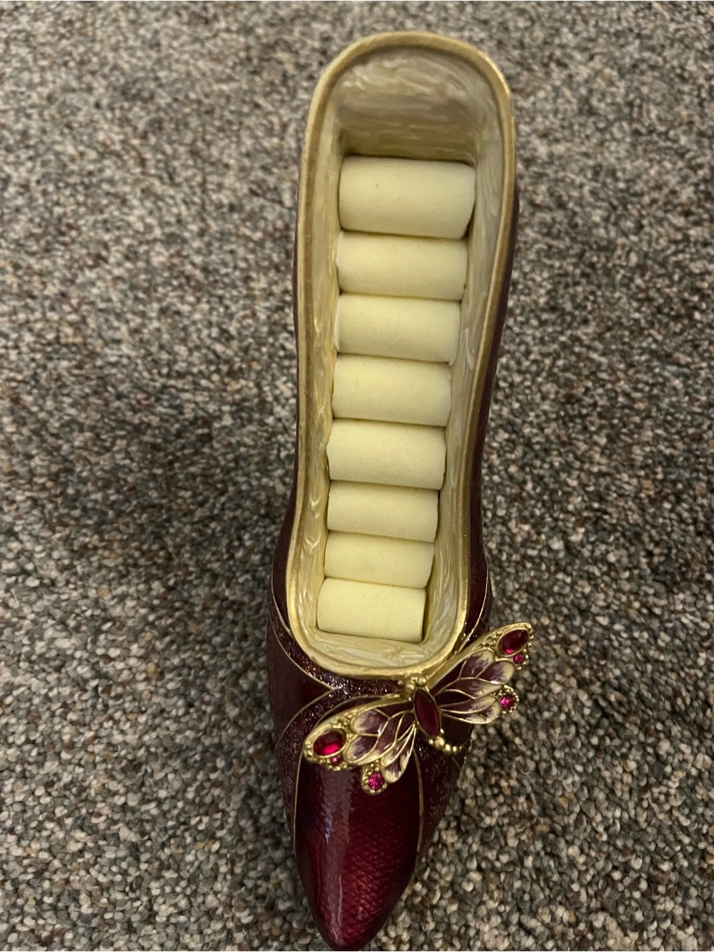 Vintage Jere High Heel Shoe Ring Holder